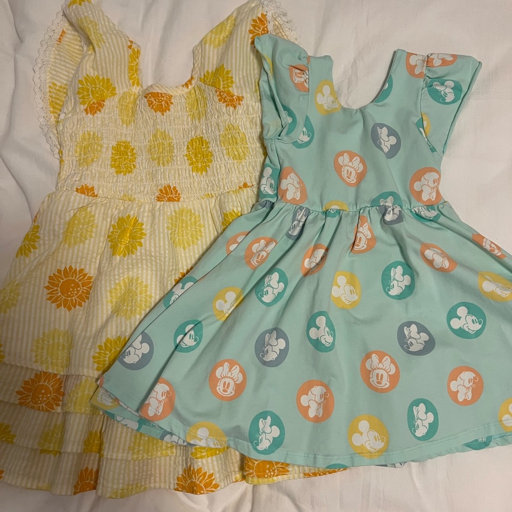 Monica and Andy Disney dress and sunflower dress